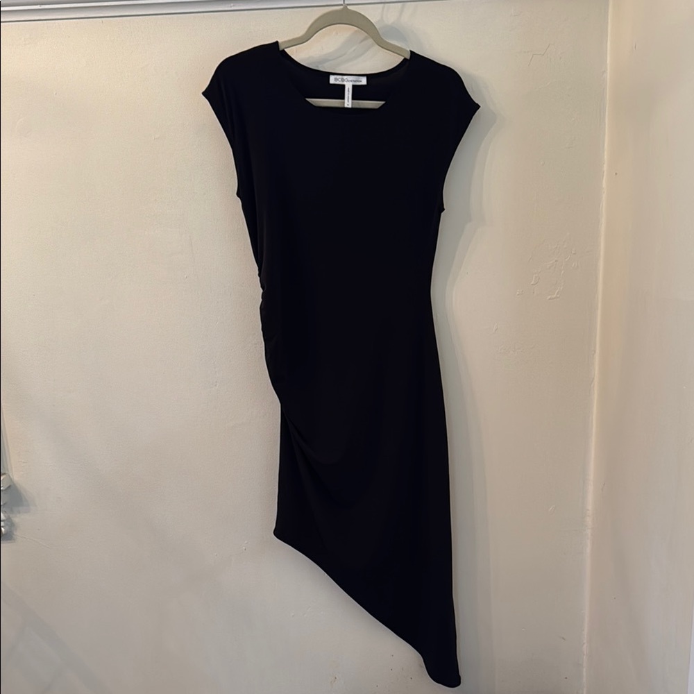 BCBGeneration Black Asymmetrical High-Low Cocktail Dress